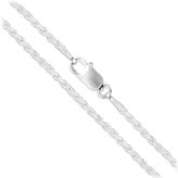 Silver Diamond-Cut Rope Chain