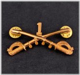 Golden Saber Cavalry Hat Pin
