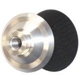 Aluminum Polishing Pad for Wet Grinding with Backer and Hoop Loop - 5/8-11 Stone Grinder, 4 Inch