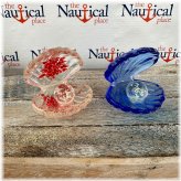 Scallop Shell Pearl Glass Figurine