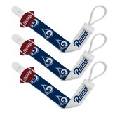 Rams Infant Pacifier and Clip Set