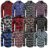 Rustic Comfort Plaid Button-Up with Double Chest Pockets