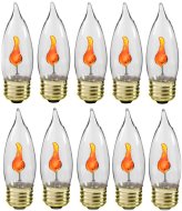 Flicker Flame Standard Base Light Bulbs - Pack of 10