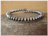 Navajo Pearl Memory Wire Bracelet