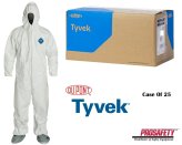 Tyvek Spray Coverall with Hood and Boots by Dupont