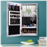 Reflective Wall-Mounted Jewelry Armoire