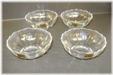 Scalloped Edge Glass Bowls