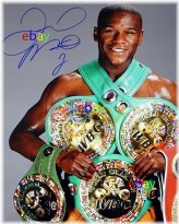 Mayweather's Autographed 8x10 Sports Photo Replica