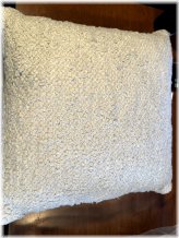 Taupe Woven Cotton Square Pillow