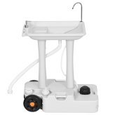 Rolling Hand Washing Station with 30L Water Capacity for Outdoor Use