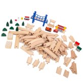 Nature's Playtime Wooden Railway Set