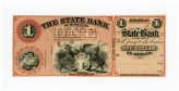 Colorful State Bank Note from Detroit, Michigan