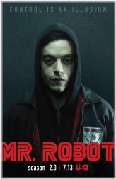 Nostalgic Television Art Print - Rami Malek as Mr. Robot - 11x17 inches