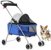 Rover Ride: Portable and Waterproof Pet Stroller with 4 Wheels