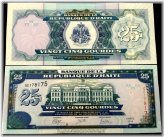 Gourdes 25 Banknote from Haiti's 2014 Collection