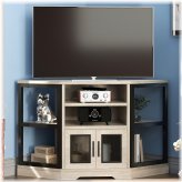 PowerHub Corner Entertainment Stand