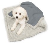 CozyPaws Reversible Sherpa Fleece Blanket