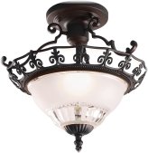 Regal Fleur De Lis Flush Mount Ceiling Light