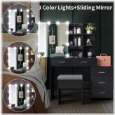 Radiance Dressing Table Set with LED Mirror and Drawers