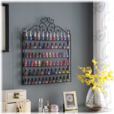 Tiered Metal Nail Polish Organizer - Holds Up to 120 Bottles