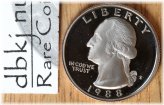 1988 S Gem Cameo Proof Quarter