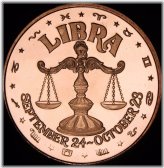 Libra Copper Round