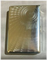 Silver Lighter Case with Etched Design