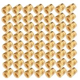 Brass Knurled Heat-Set Inserts - Pack of 100