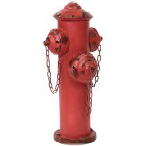 Rustic Iron Fire Hydrant Garden Sculpture