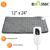 SootheEase Electric Pad - 12"x24" with 6 Heat Levels for Pain Relief