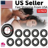 Stay Harder 10-Pack Penis Rings for Men