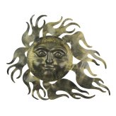 Golden Sunburst Celestial Sculpture