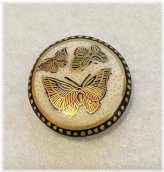 Butterfly Meiji Era Ceramic Buttons