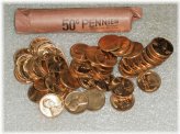 Vintage Lincoln Wheat Penny Roll - 1958-D Uncirculated Estate Collection