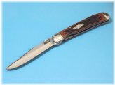 Trapper Linerlock Brown Jigged Bone Folding Knife