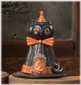 Feline Halloween Magic Hat Container by Johanna Parker
