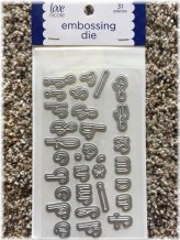 Fancy Script Lowercase Alphabet Dies