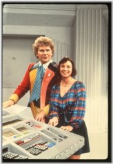 Timeless TV Duo: Vintage Colin Baker & Nicola Bryant 35mm Transparency