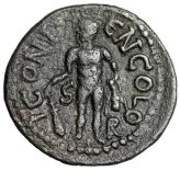 Hercules with Club" Gallienus AE24 from Iconium, Lycaonia - Very Fine
