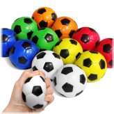 Soccer Stress Balls - Set of 12 Assorted Colors for Anxiety Relief