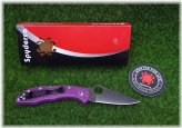 Purple FRN Delica 4 Folding Knife