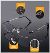 TitaniumVision Multifocal Glasses with Blue Light Protection for Men