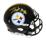 Steelers Speed Mini Helmet autographed by TJ Watt with Beckett COA