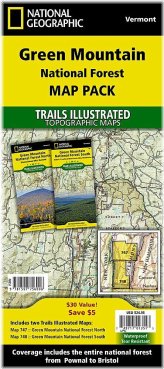 Green Mountain Trail Map Bundle by National Geographic