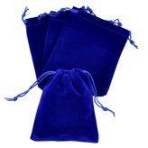 Blue Velvet Pouches