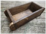 Rustic Handcrafted Vintage Wooden Brick Mold Box