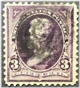 Jackson 3 Cent Purple Stamp - US Scott #268 (Used)