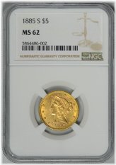 Golden Liberty MS62 - 1885-S