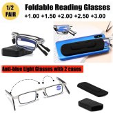 Compact Blue Light Blocking Folding Glasses