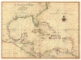 West Indies Exploration Map - 1639 Vintage Style